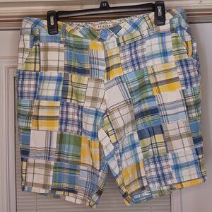 #305 Arizona Jean Co  Blue/yellow shorts Size 13